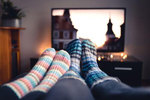 Couple in Cohabitation Watching TV
