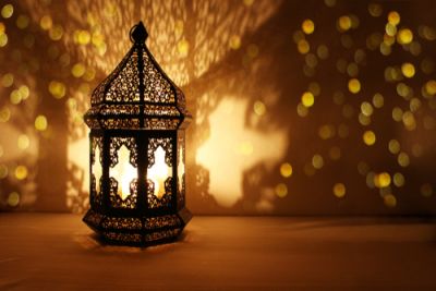 Decorative Lantern shining for Ramadan
