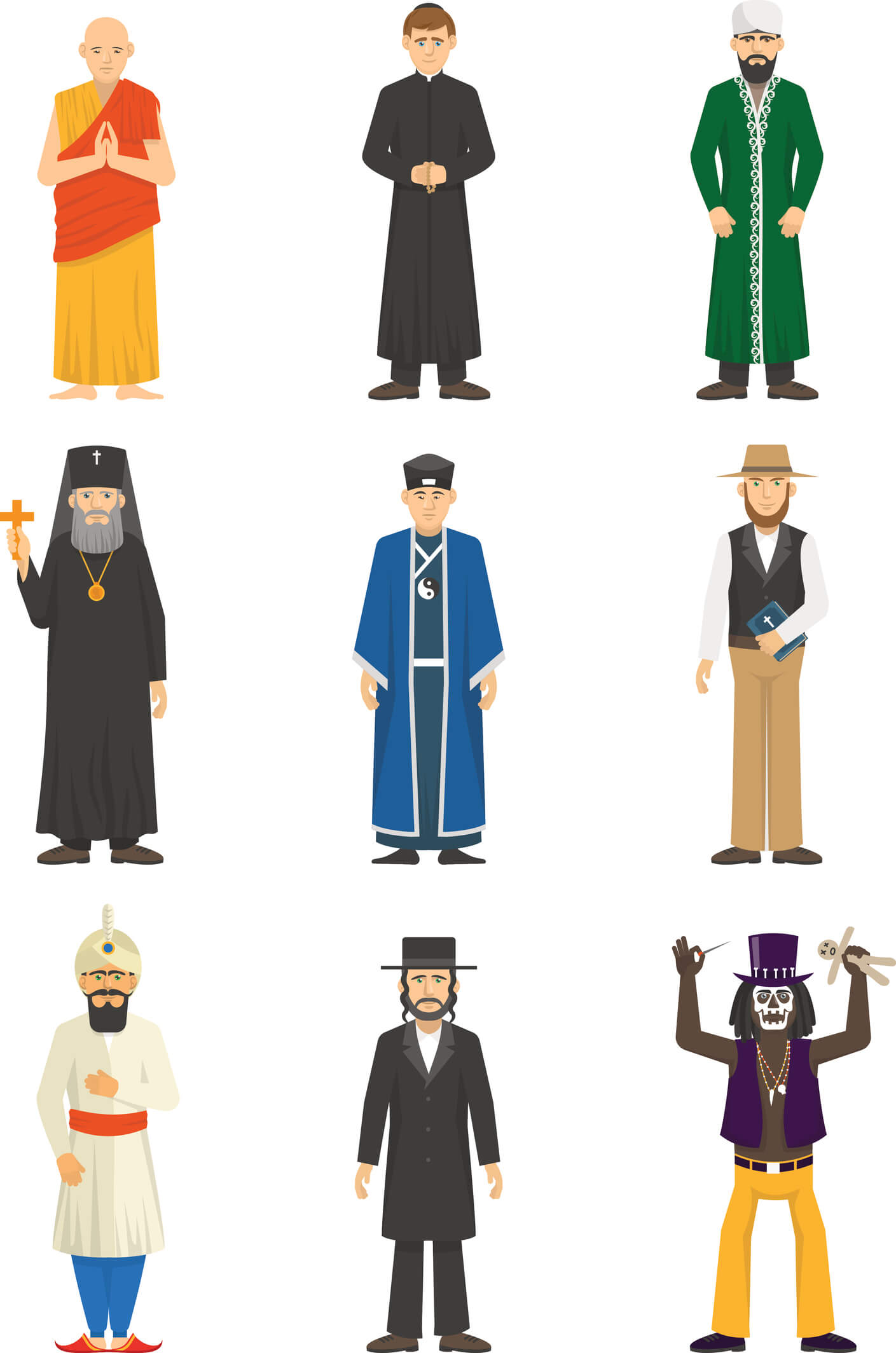 Representatives of major religious faiths. 