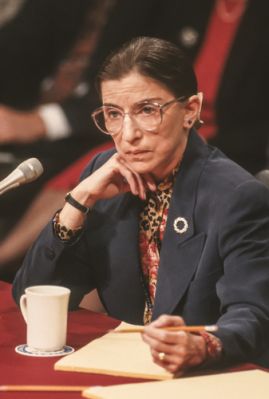 Ruth Bader Ginsburg, a Jewish supreme court justice