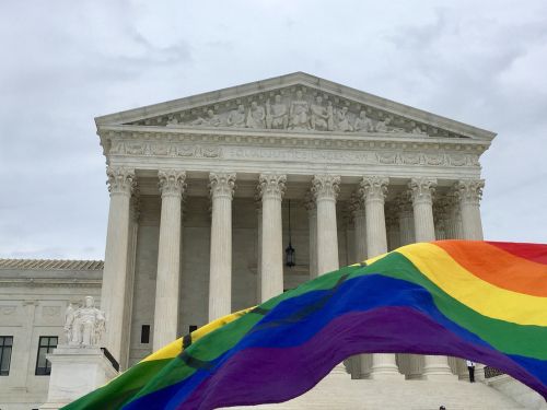 Supreme Court and Pride Flag