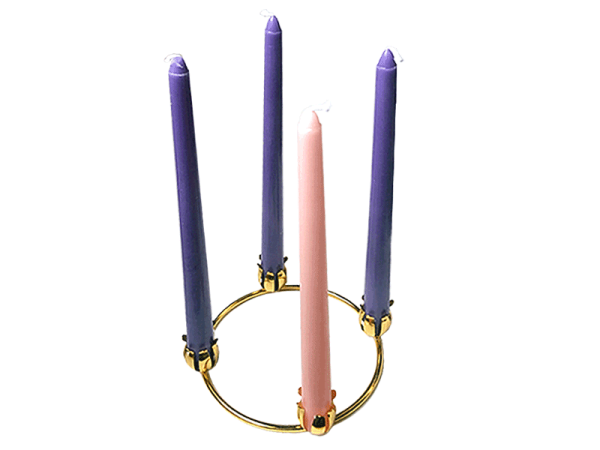 Holiday Advent Candles with Stand