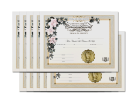 Commitment of Marriage Certificate 10 Certificates