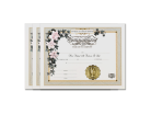 Commitment of Marriage Certificate 3 Certificates