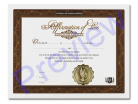 Love Affirmation Certificate 1 Certificate