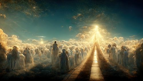 an image of a religious belief of the afterlife