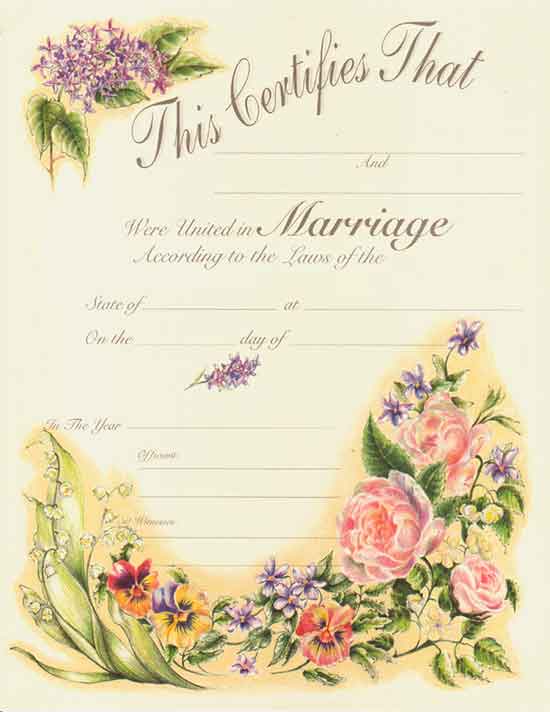 Marriage Certificates