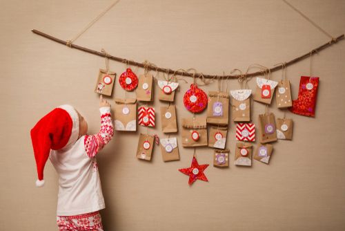 Child and Advent Calendar