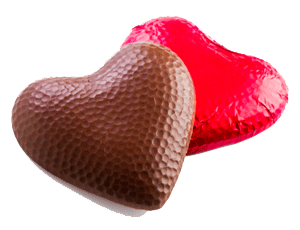 A chocolate heart