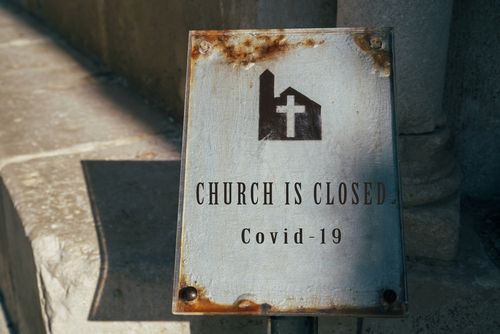 Church Closed Sign