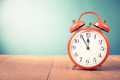 Clock on Wood Table During Ordinary Time