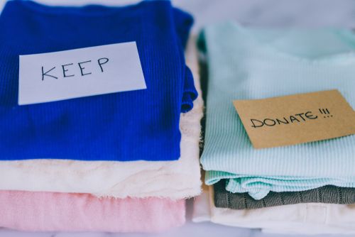 Clothing For Donation During Decluttering Season