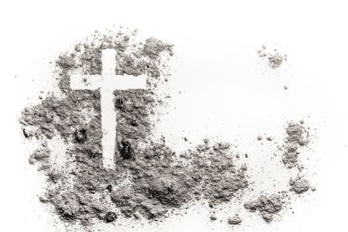 A cross in ashes for Lent