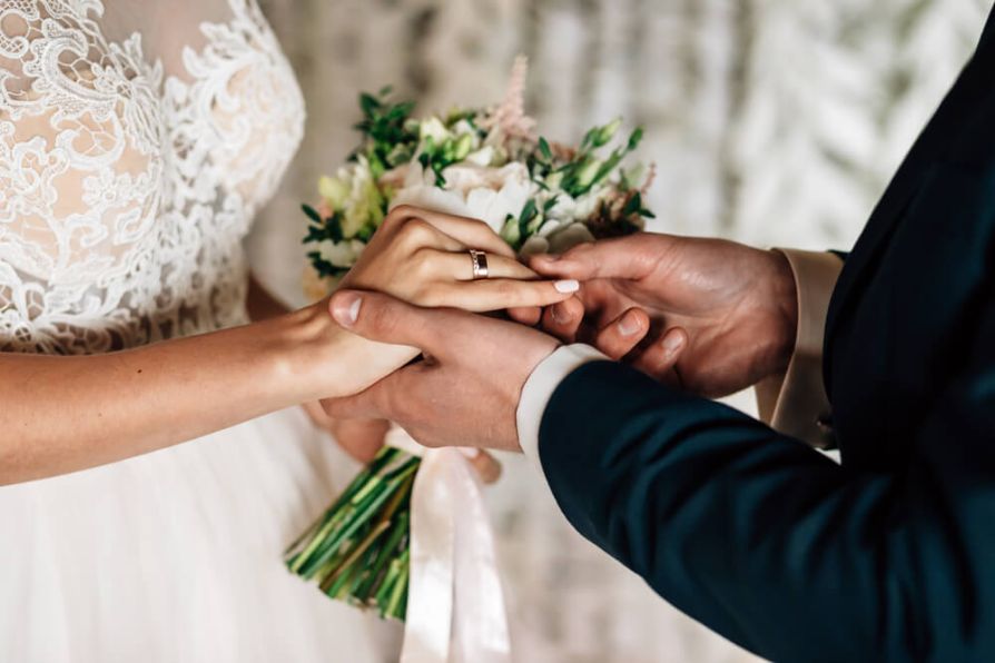 What hand do you put a wedding ring on?