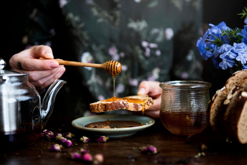 Honey is one of the food consumed during Lammas celebrations.