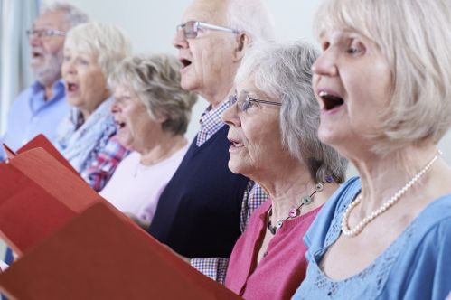 elderly church choir singing amidst coronavirus outbreak