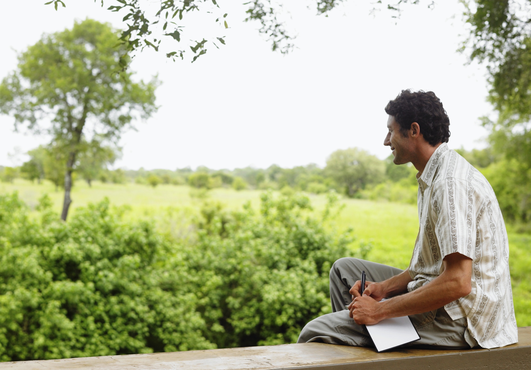 A man contemplating his ethical will.