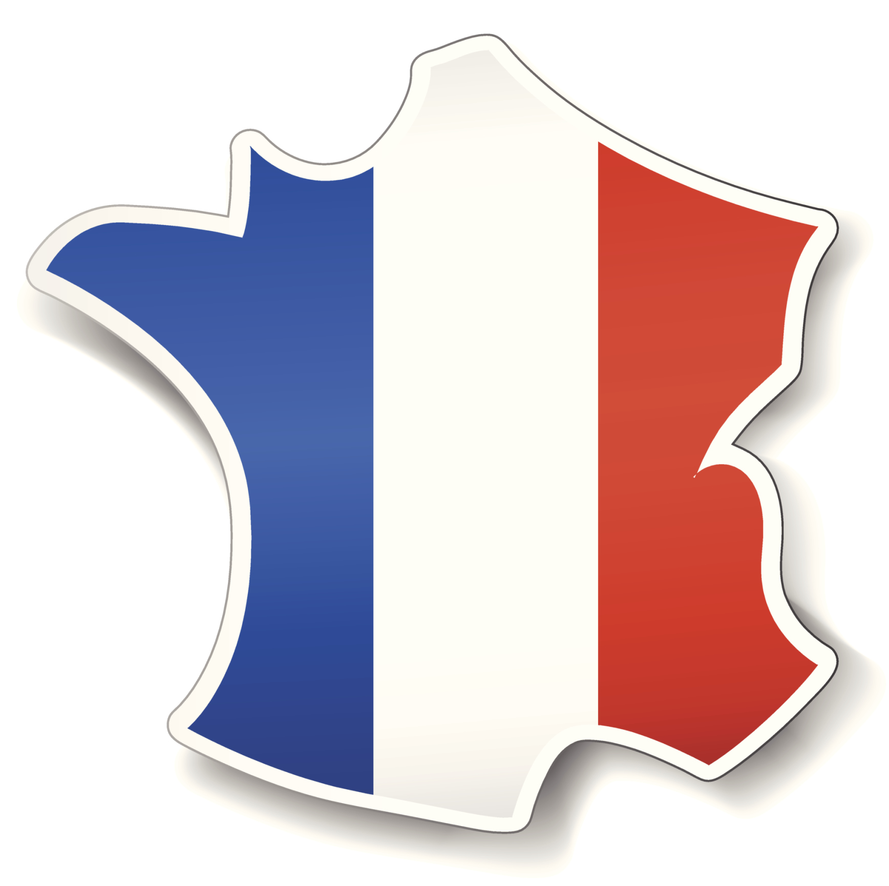 French flag over France