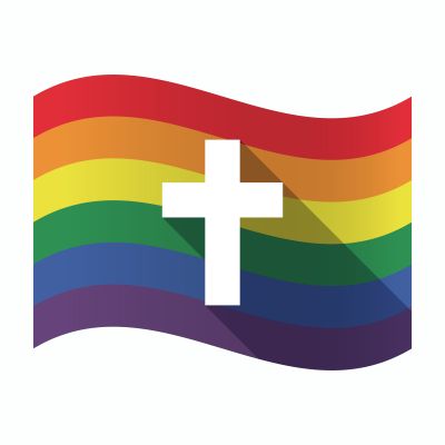 Gay Pride and Faith Graphic