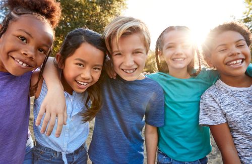 Group of Smiling Children