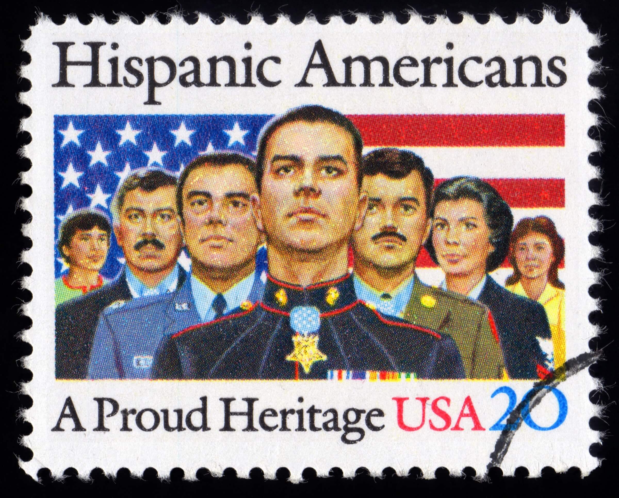 USA Postage Stamp Hispanic American