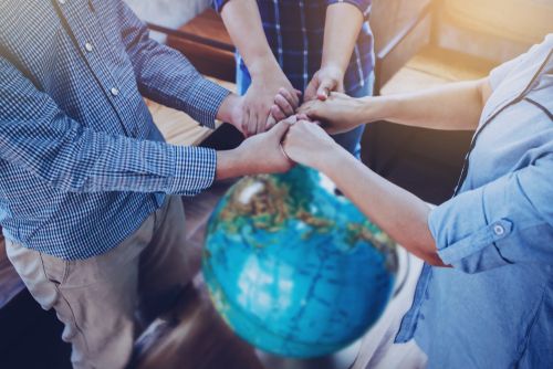 Holding Hands in Prayer on Earth Day