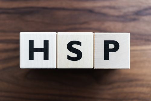 HSP in Block Letters for Highly Sensitive Person