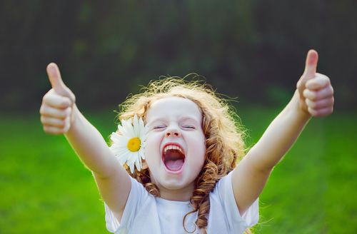 Joyous Little Girl