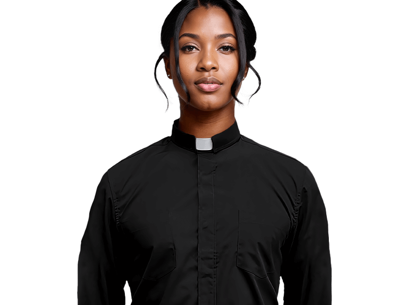 Long sleeve minister shirt