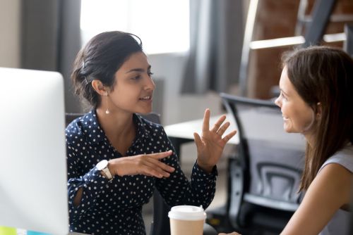 Mentor Speaking to Mentee