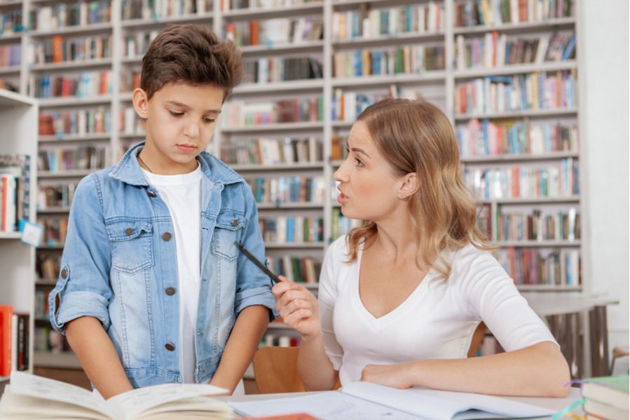 Parent scolds homeschooled child