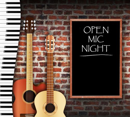 Open Mic Night Chalkboard