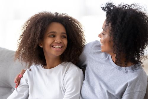 Parent and Teen Having a Discussion