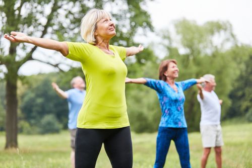 People Exercising Outdoors