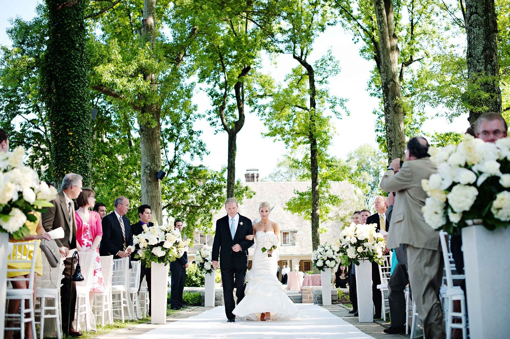 Plan the processional when you perform a wedding