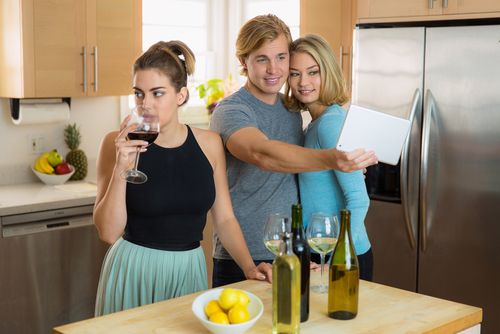 Single Woman at a Party With a Couple