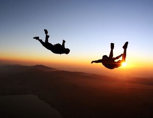 Skydiving as an alternative gift idea
