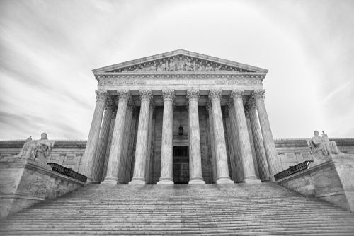 The US Supreme Court in black and white