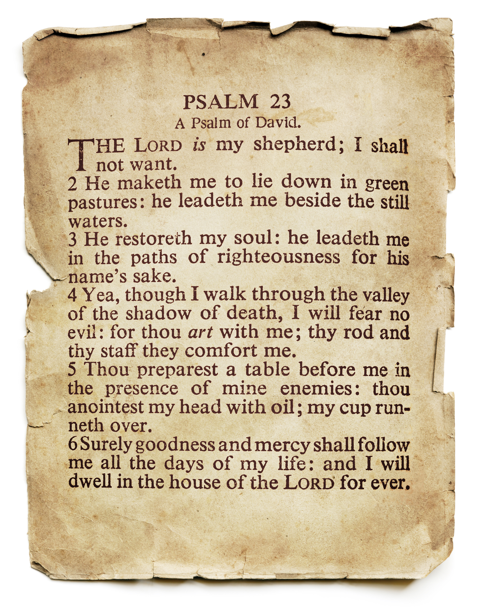 Free Printable Psalm 23 Kjv Printable