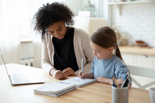 Tutor and Young Child