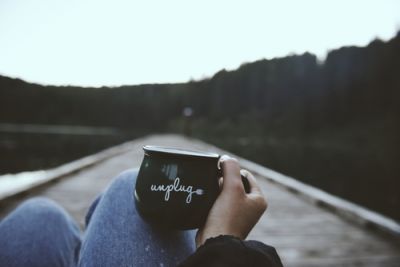 Resting on the Sabbath with an unplug mug