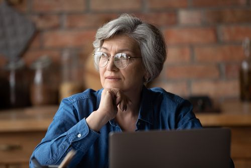 Woman Pondering a Decision