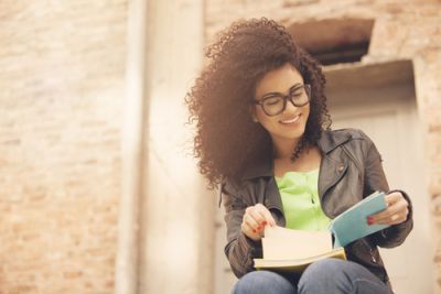 Young African-American Woman Reading