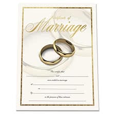 Marriage Certificates