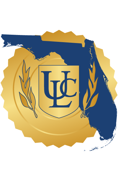 Outline of Florida with ULC logo