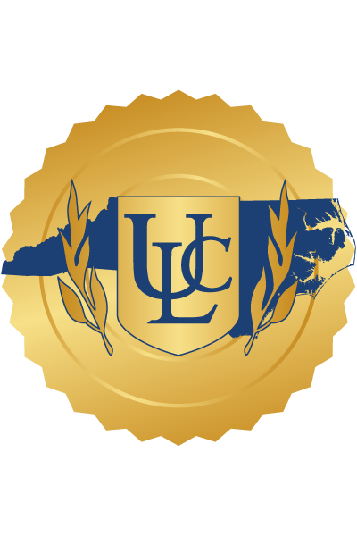 Outline of North Carolina with ULC logo