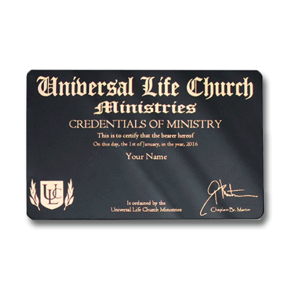Wedding Officiant License