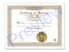 Classic Marriage Certificate 1 Certificate