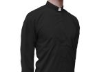 Black Long Sleeve Minister Shirt