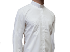 White Long Sleeve Minister Shirt